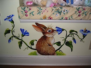 Scarlett's Mural Detail Rabbit #2