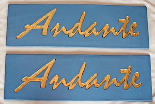 Andante finished signs