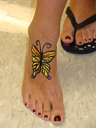 Butterfly Body Painting