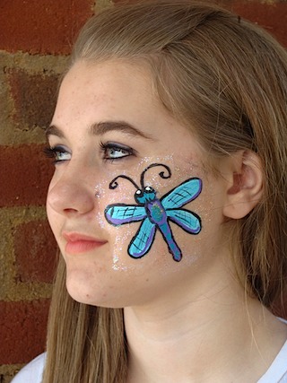 Dragonfly Face painting