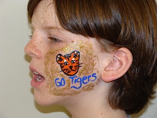 Go Tigers Face Painting