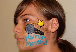 Hannah Montana Face Painting