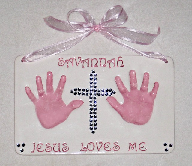 Jesus Cross Hand Impression