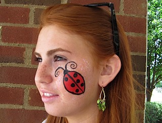 Ladybug Face Painting