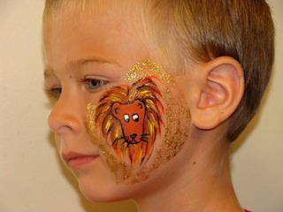 Lion Face Painting