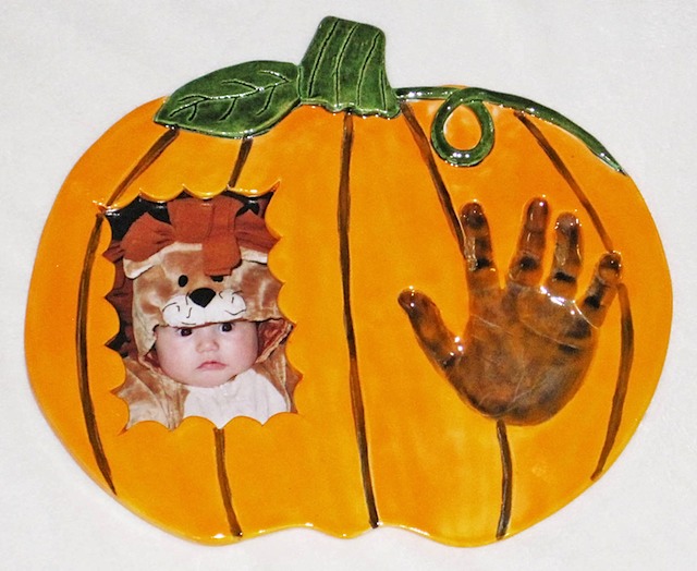 Pumpkin Hand Impression Frame
