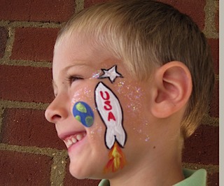 Rocket Face Painting