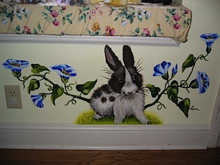 Scarlett's Mural Detail Rabbit #4