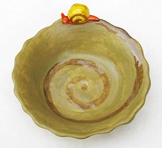 Snail green bowl