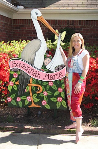 stork personalized banner