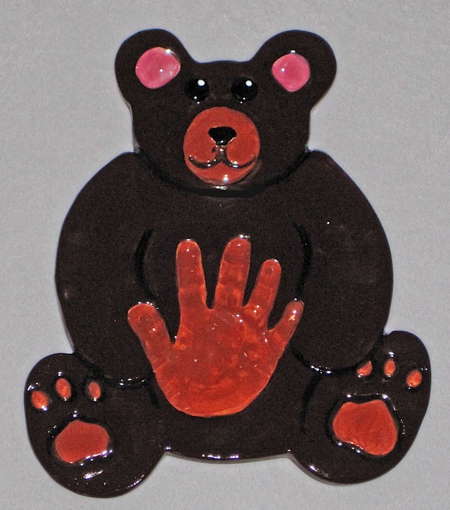 Teddy Bear Hand Impression