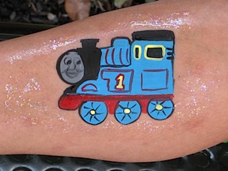 Thomas the Train Body Painting