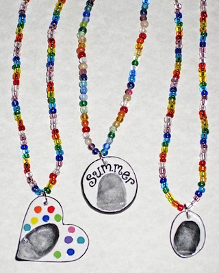 thumbprint necklaces