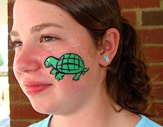 Turtle Face painting