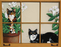 Two-Cats-Window-Painting