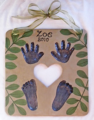 Zoe 4 hand:foot impression
